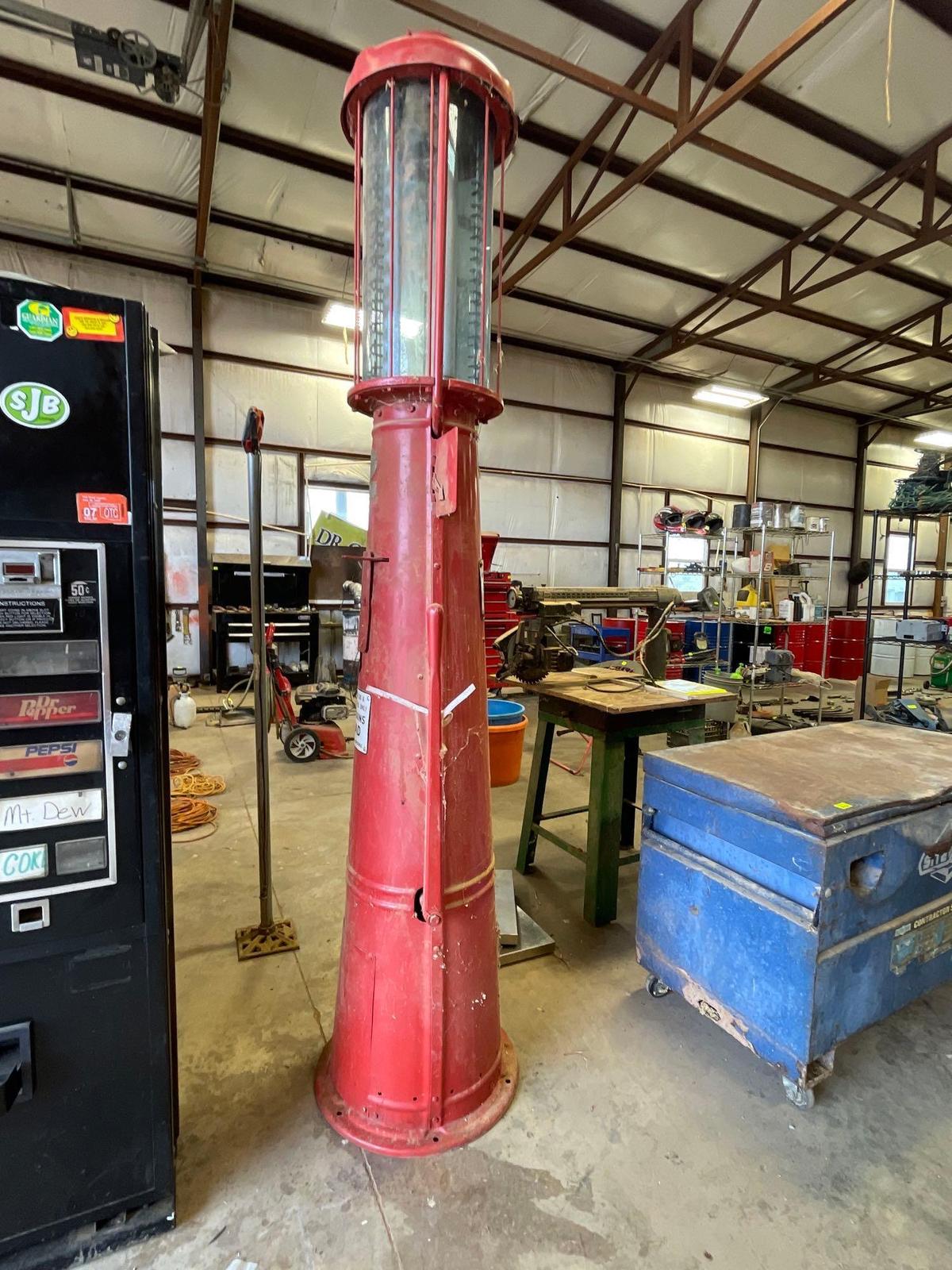 Primarily Petroliana vintage visible gas pump.