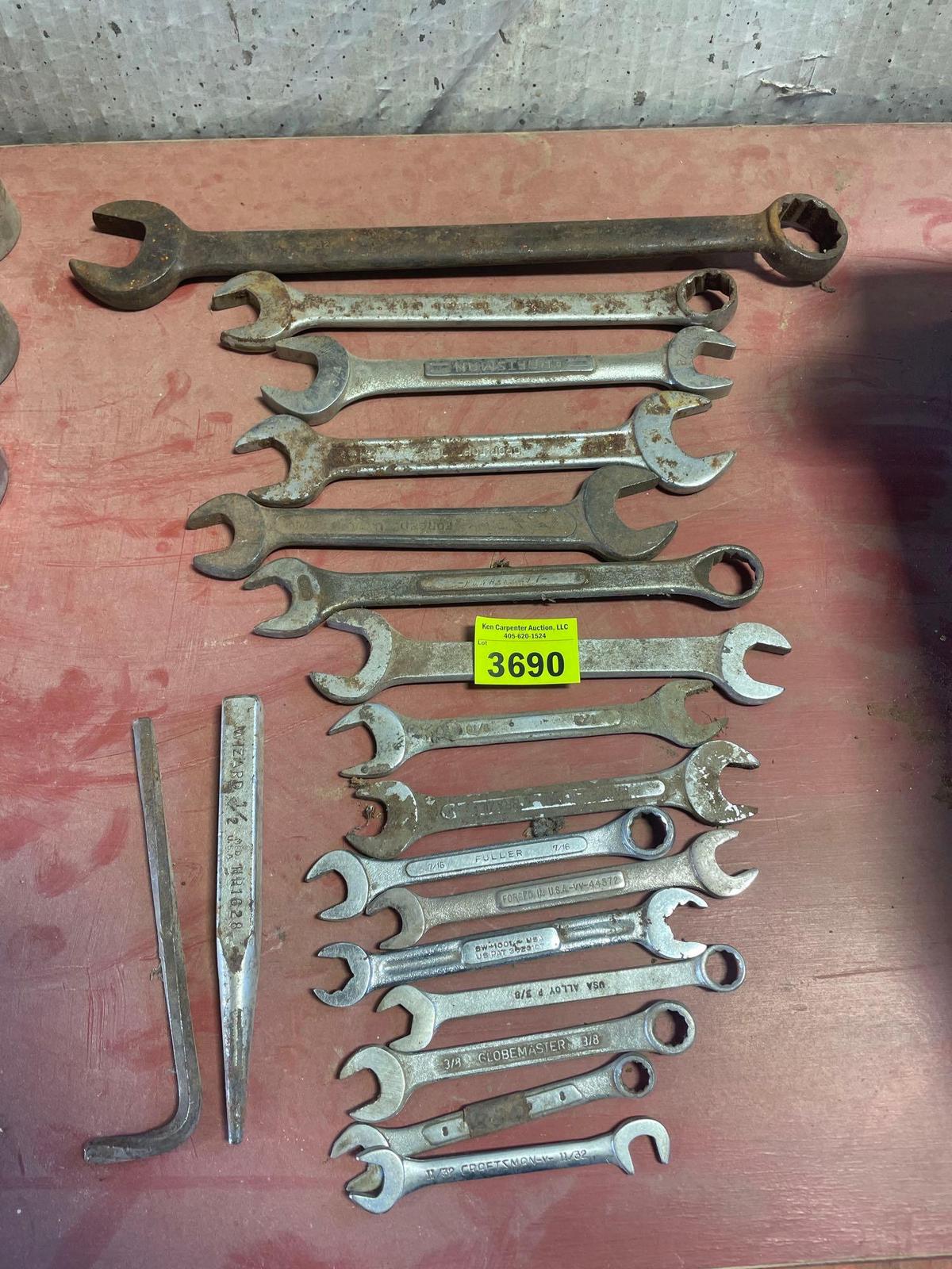 assortment of wrenches