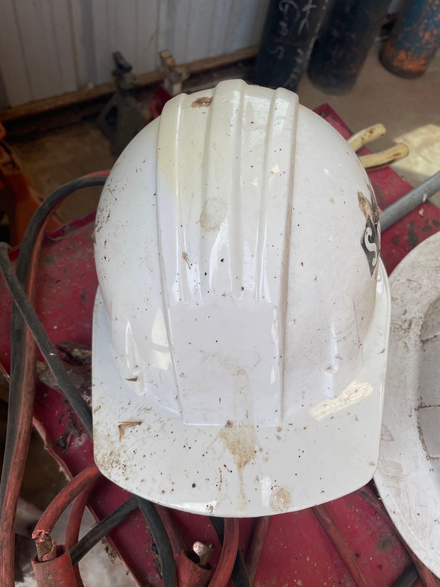 3 hard hats