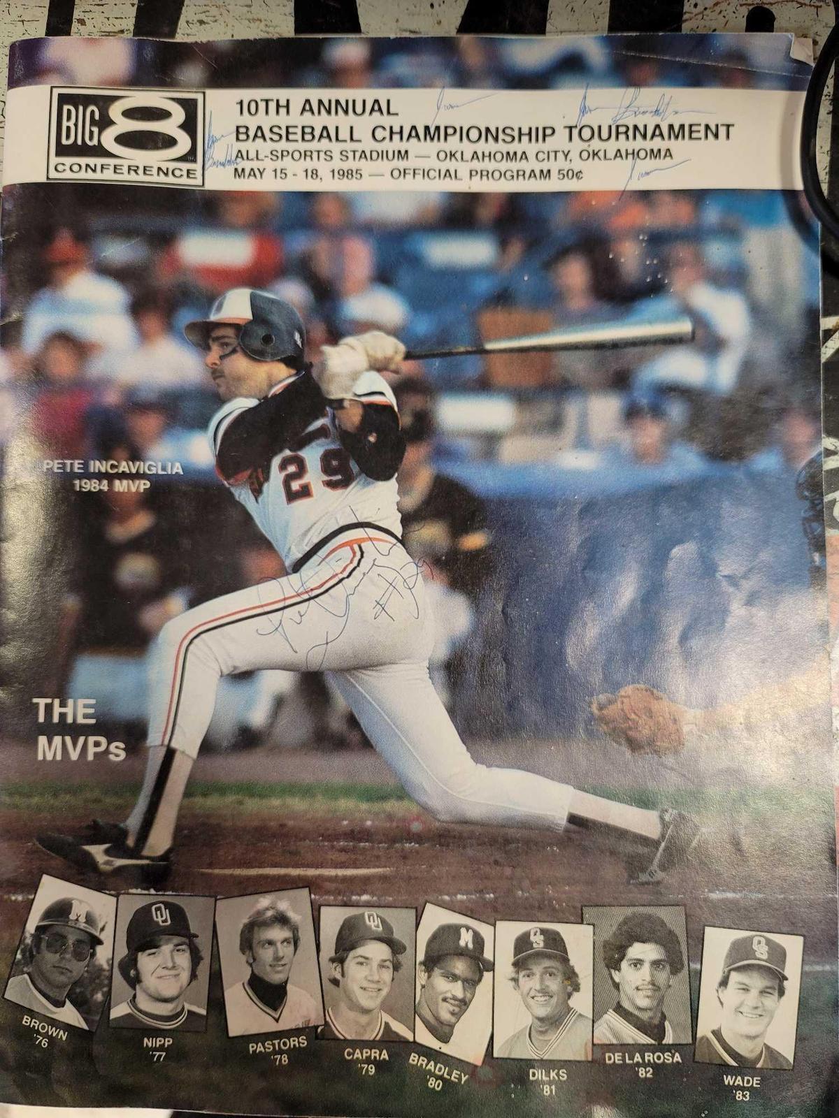 Signed Pete Incaviglia 1984 magazine