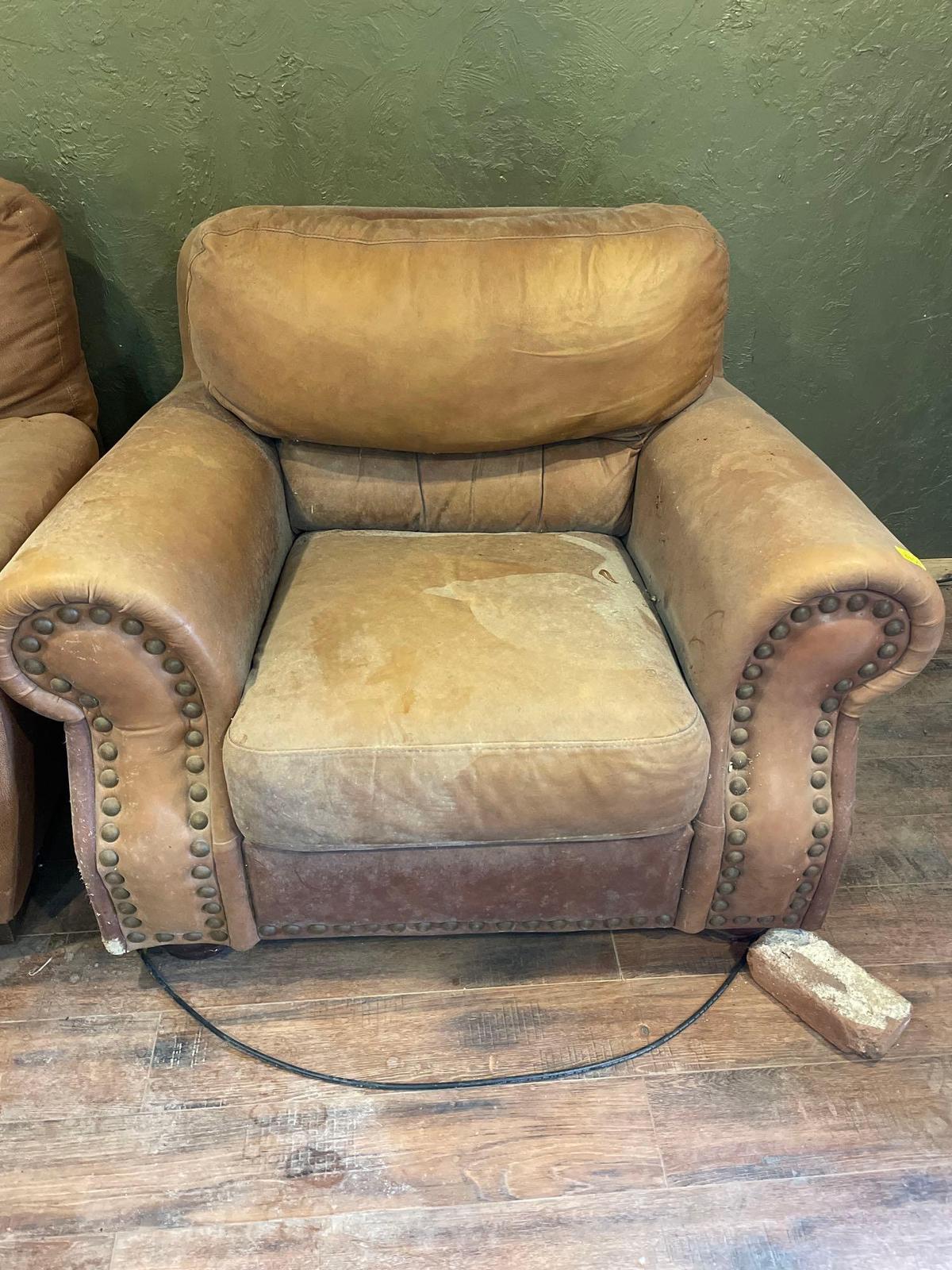 leather love seat