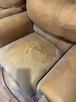 leather love seat