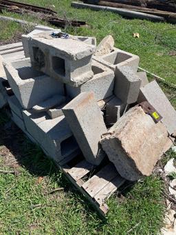 pallet of cinder blocks