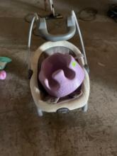 baby swing and tub chair