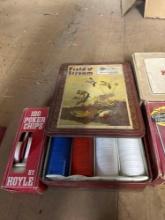 cigar boxes and poker chips