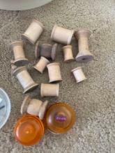 yo-yos and wooden spools