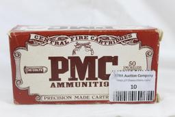 One Box of PMC 250 gr. 45 Colt LFP. Count 50. New.