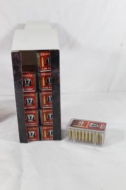 One brick 500 rounds of Hornady .17 HMR with 17 GR. V-Max.