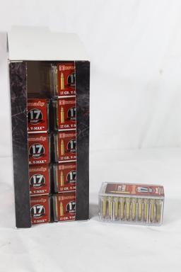 One brick 500 rounds of Hornady .17 HMR with 17 GR. V-Max.