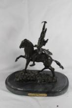 One Frederic Remington bronze statue "SCALP". very nice condition.