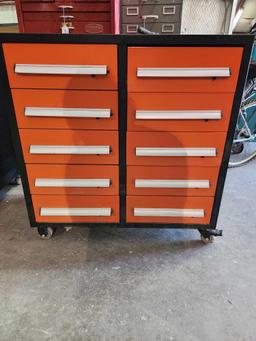 10 drawer rolling tool cart