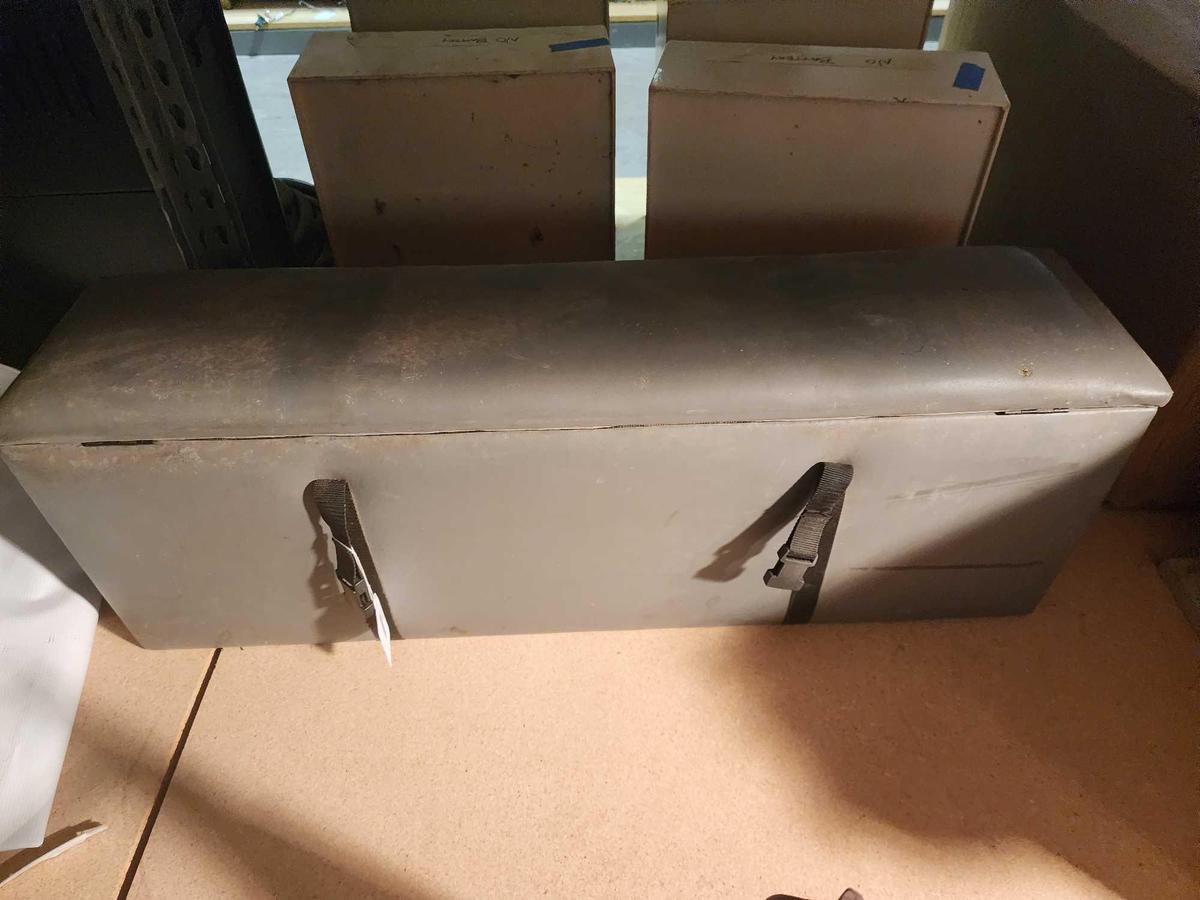 Padded jeep interior box. 36" x 9" x 13 1/2". Used, in good condition.