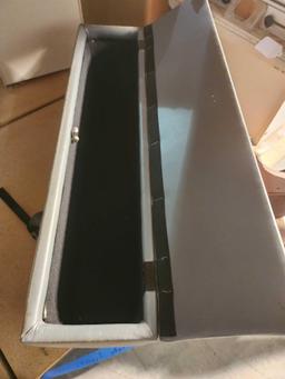 Padded jeep interior box. 36" x 9" x 13 1/2". Used, in good condition.