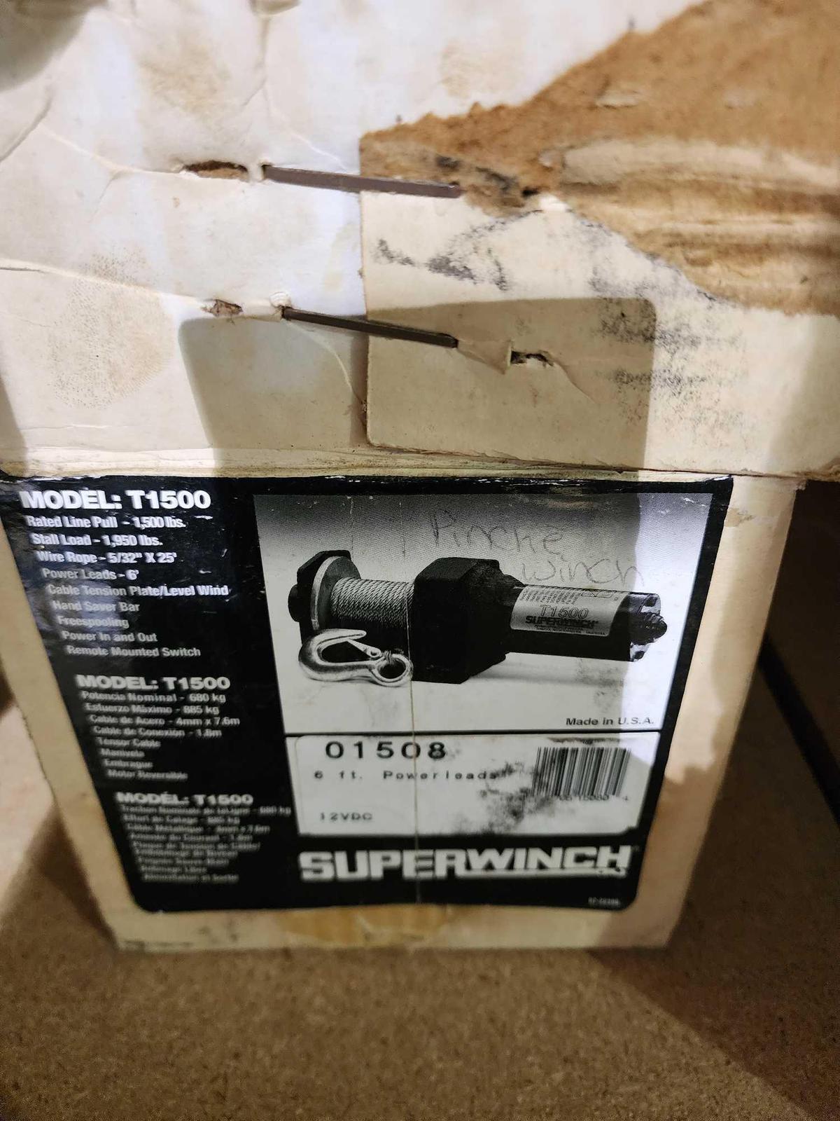 SuperWinch Mod # T1500. In box.
