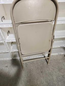 Two folding tables and four folding chairs. Used.