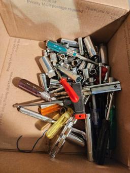 Box of miscellaneous sockets, etc.