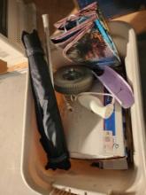 Large box of miscellaneous Items, Buddipole, Christmas lights, etc.