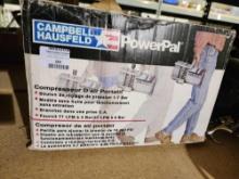 Campbell PowerPal portable air compressor in box.