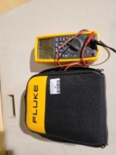 FLUKE voltage meter in nylon case. Like new.