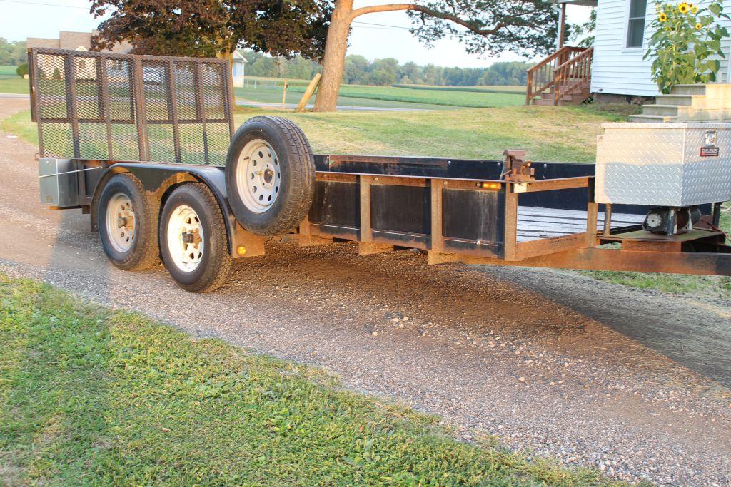 2005 6.5'x 16' Tande Axel Landscape trailer