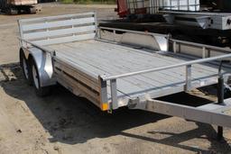 2012 16'x7' Aluminum Tandem Axel Trailer