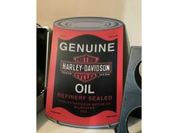 HARLEY DAVIDSON MOTOR OIL SIGN THAT  LIGHTS UP