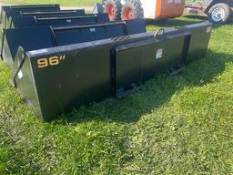 96" EASY MAN SKID LOADER BUCKET