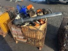 CRATE OF STIHL PARTS