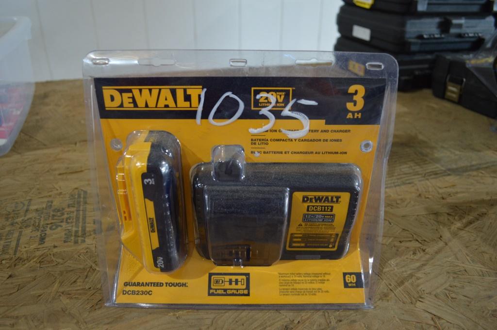 DeWalt 20V Battery and Charger