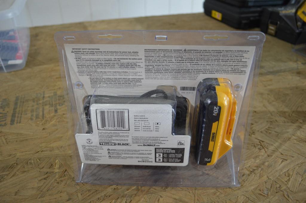 DeWalt 20V Battery and Charger