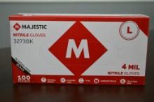 Gloves, Black Nitrile Large