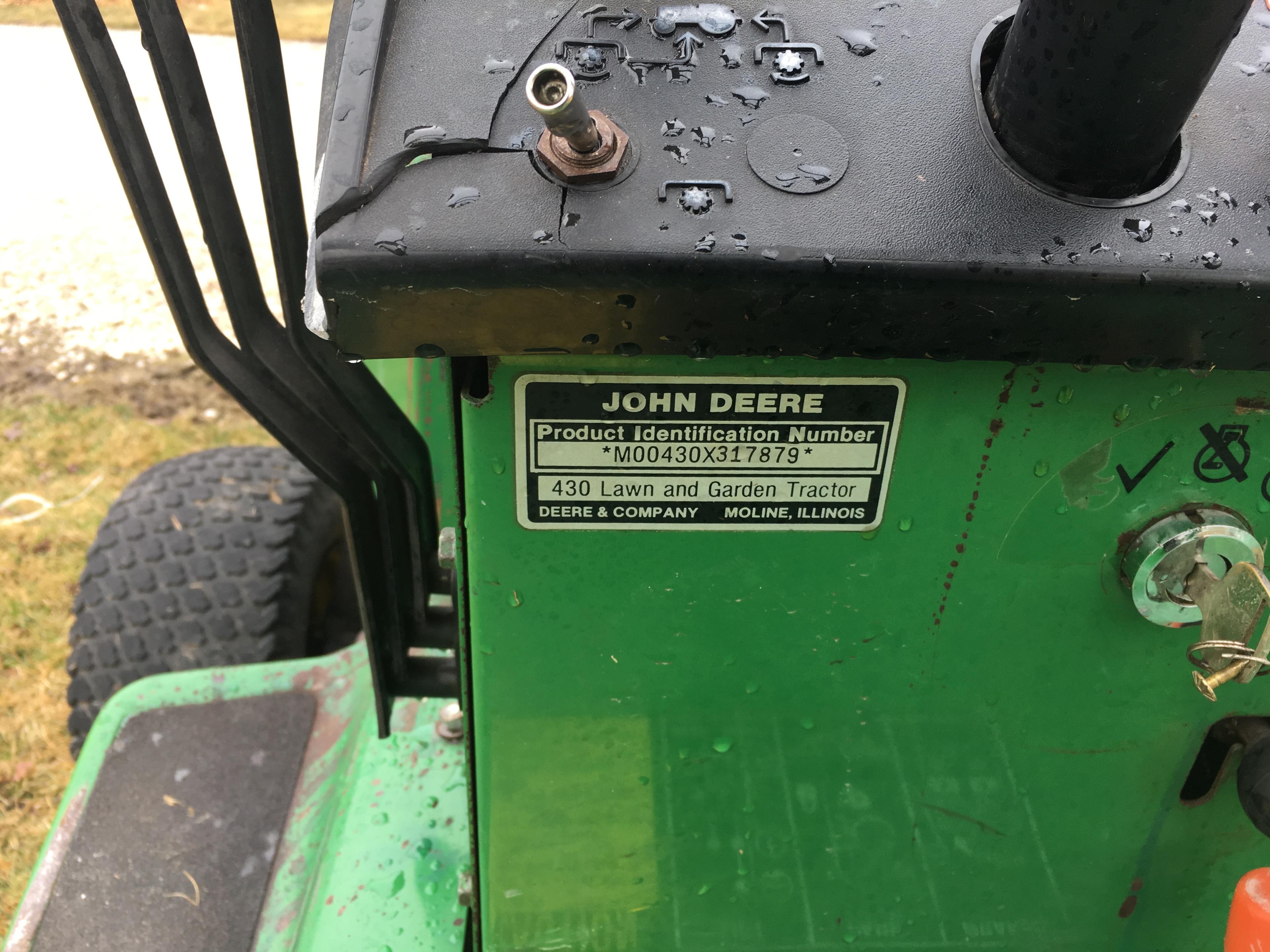 John Deere 430 Garden Tractor