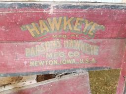 Antique Hawkeye Wooden Grain Cleaner