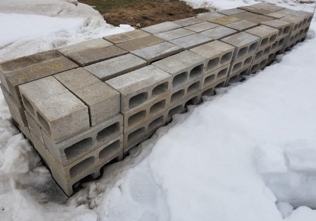 Lot - 144 Cement Blocks