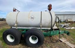 1000 Gallon HD Tandem Axle Port. Fuel Trailer