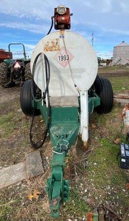 1000 Gallon HD Tandem Axle Port. Fuel Trailer