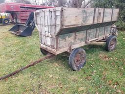 Wooden Flare Box Wagon on gear