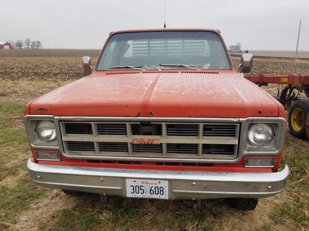 '77 GMC 25 Sierra Grande 4WD Truck w/ Maxwell 6.5'x8' flatbed