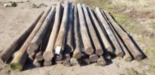 Approx. 30 Wood Line Posts