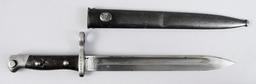 German Manufactured Chilean Mauser Bayonet and Scabbard