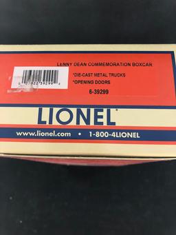 Lionel 6-39299 O Gauge Lenny Dean Commemoration Boxcar