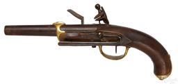 French flintlock Naval pistol