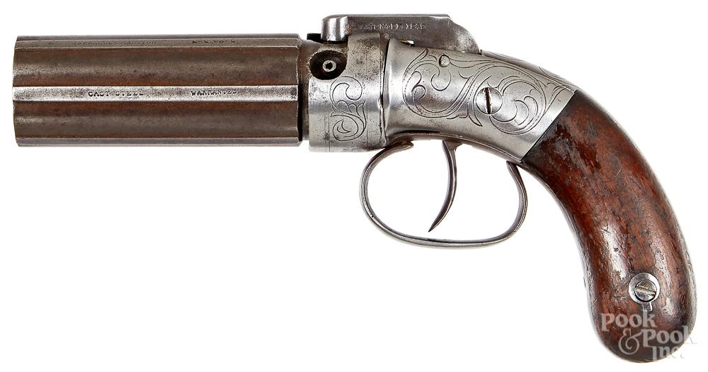 Sprague & Marston pepperbox pistol