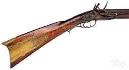 Full stock flintlock long rifle