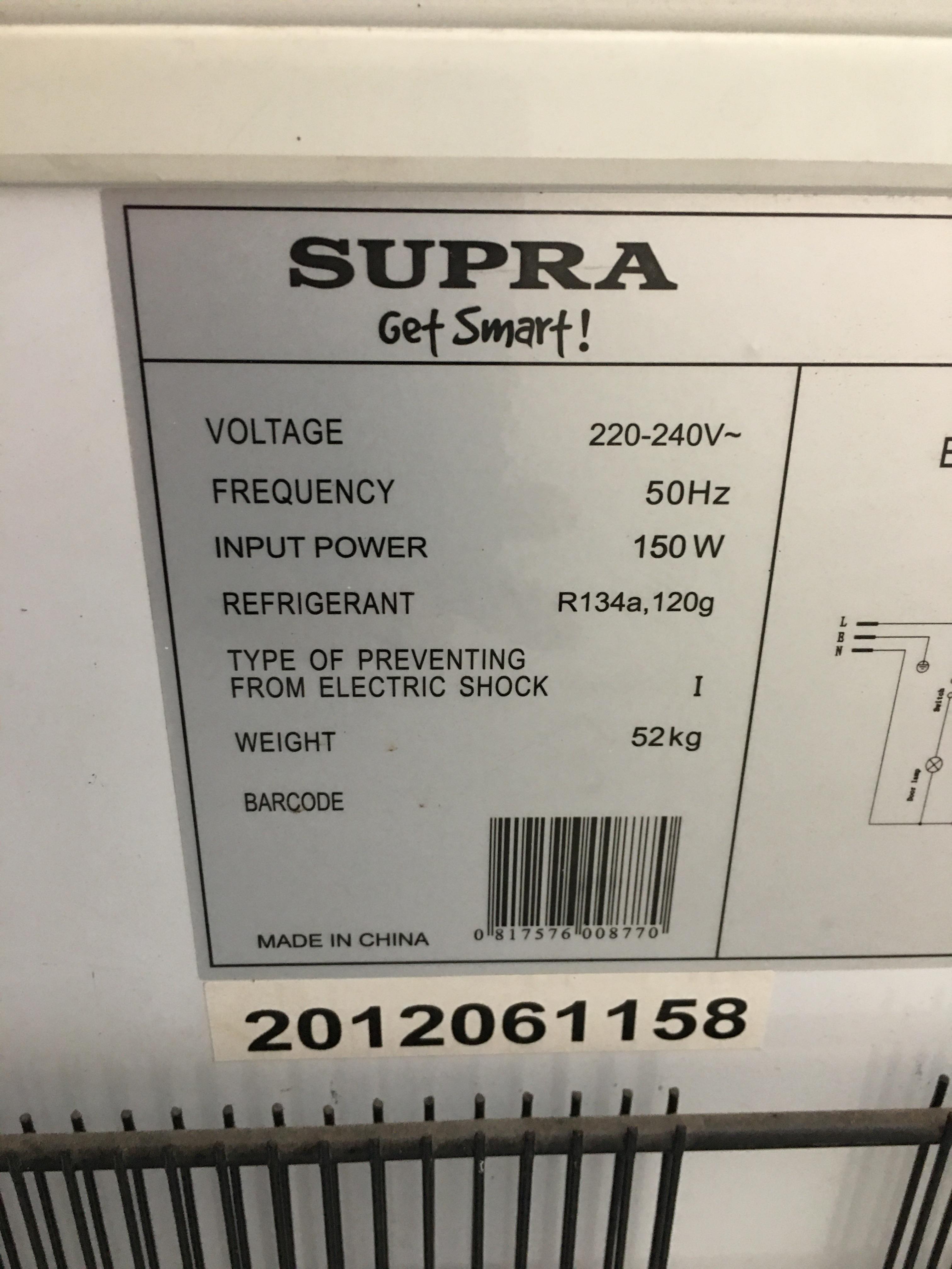 Working Supra Freezer