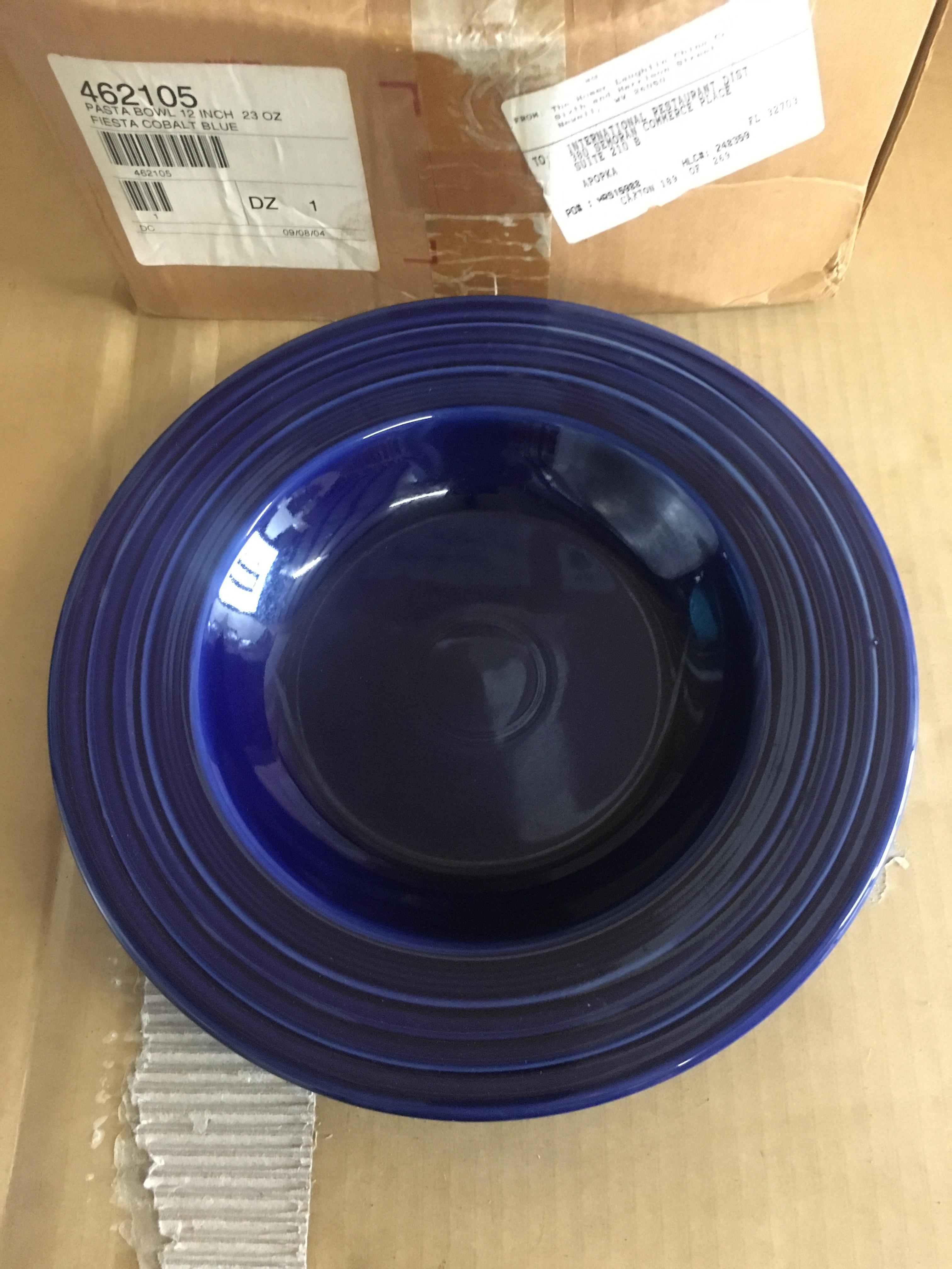 Brand New Homer Laughlin China 12 inch - 23 oz.Fiesta Cobalt Blue Pasta Bowl