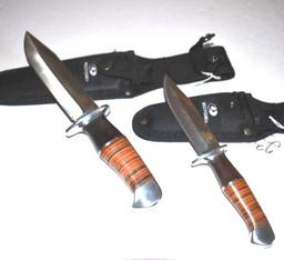 Set of 2 Mossy Oak Fixed Blade Hunting Knives