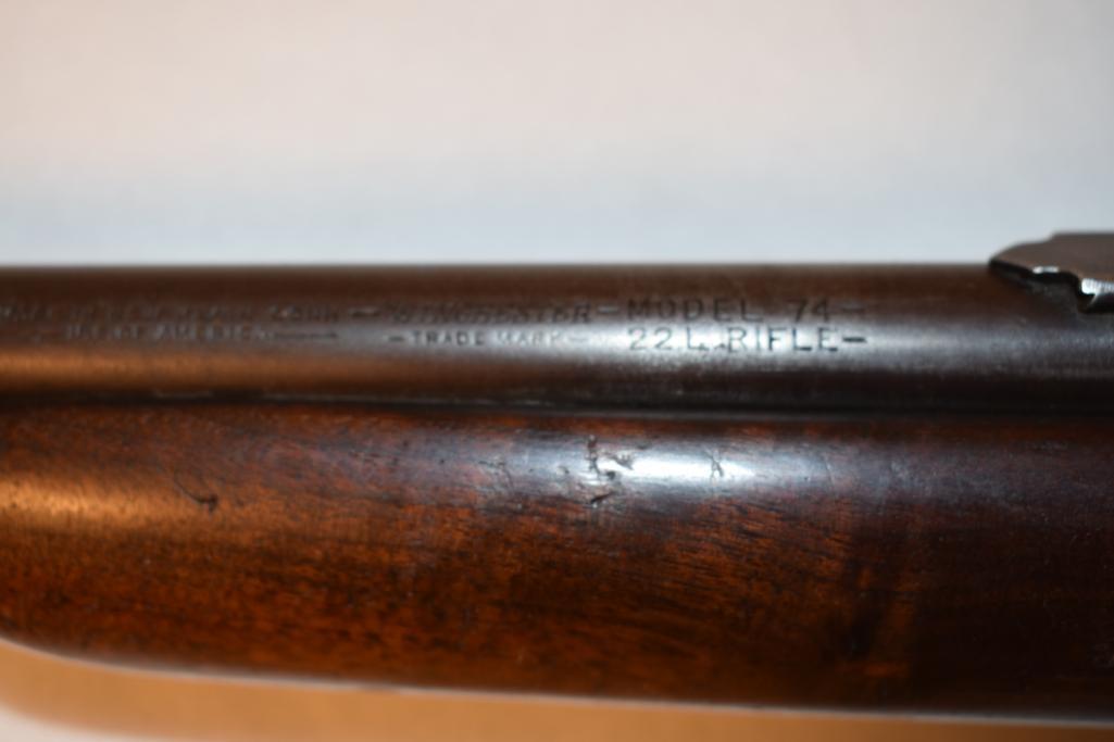 Vintage Winchester Model 74 .22 Long Rifle