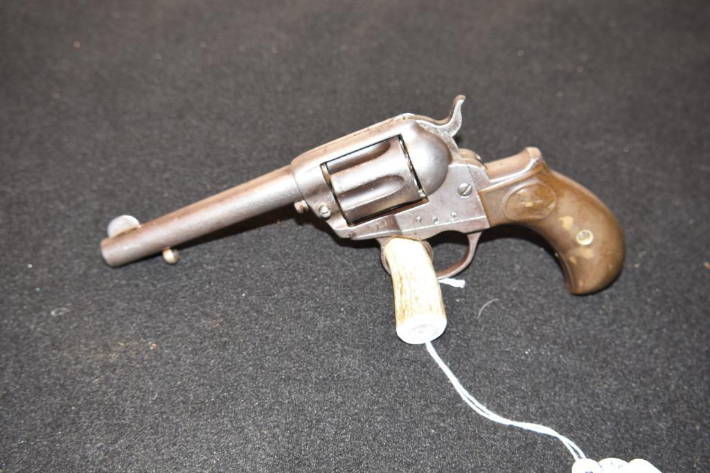 Colt 1877 Lightning Revolver, All Matching SN, Brown Colt Grips