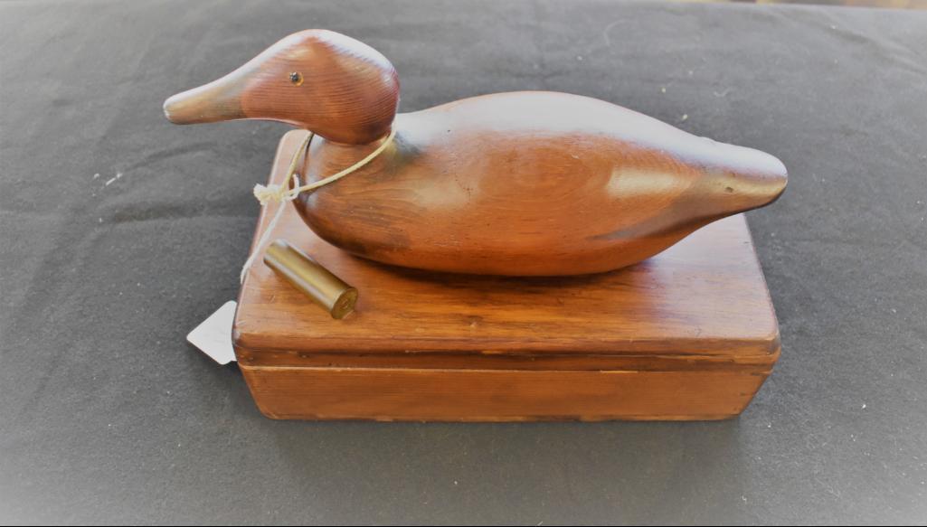 Mason Decoy Replica Canvasback Hinged Box